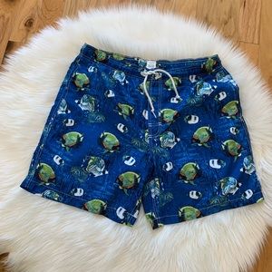 Swim trunks, large, mesh underneath with pocket